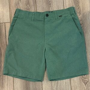 Hurley Men's Forest Green Flat Front Shorts